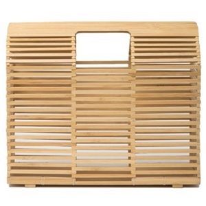 Natural Bamboo Structured Bag